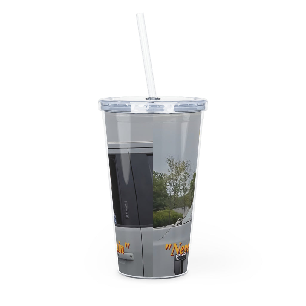 20oz Drink Tumbler with Straw - "Never come to the U.S. again" Heritage Moment